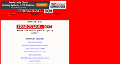 Desktop Screenshot of irregular.com